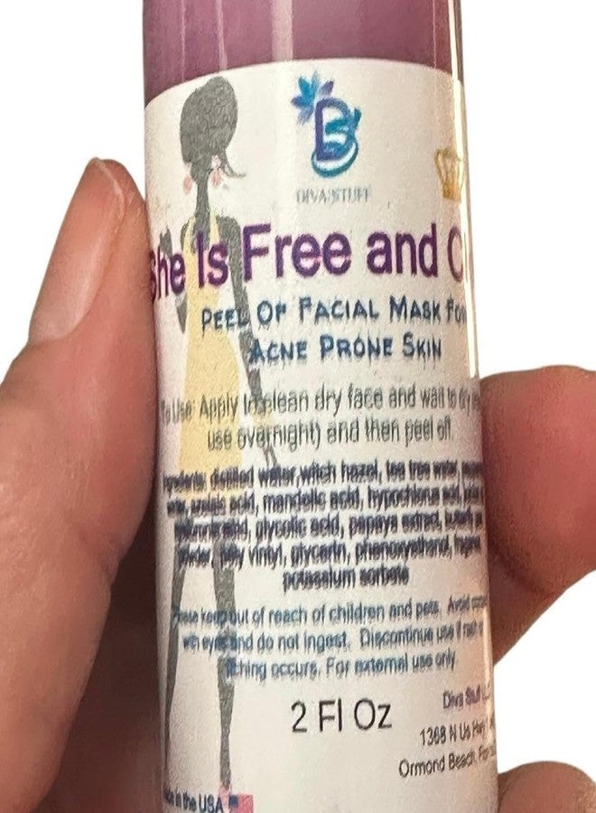 Diva Stuff She's Free and Clear, Nightly Facial Wrap Peel Off Mask For Acne Prone Skin - Image 4